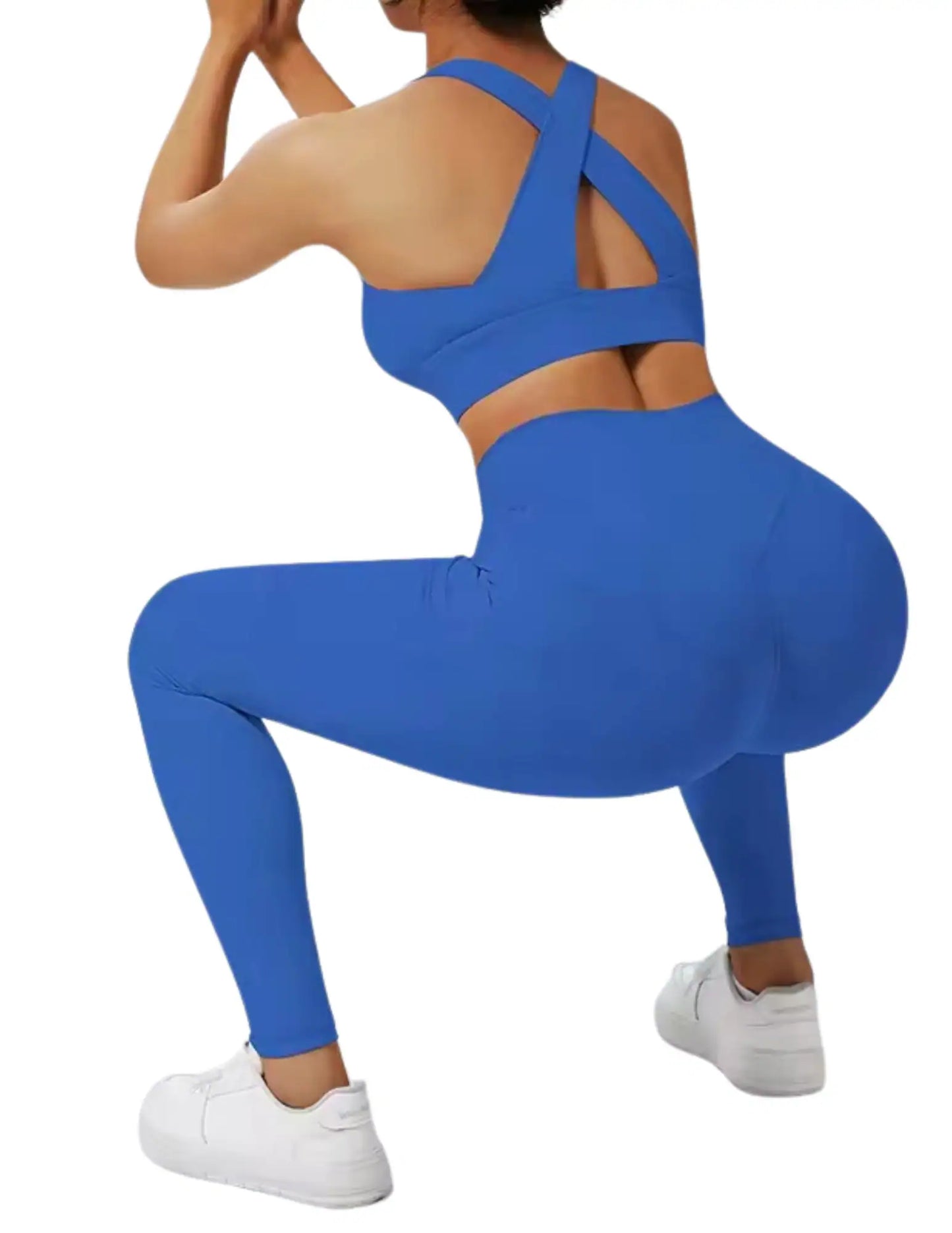 Everythang Fitness Short Sleeve Two Piece Workout Set