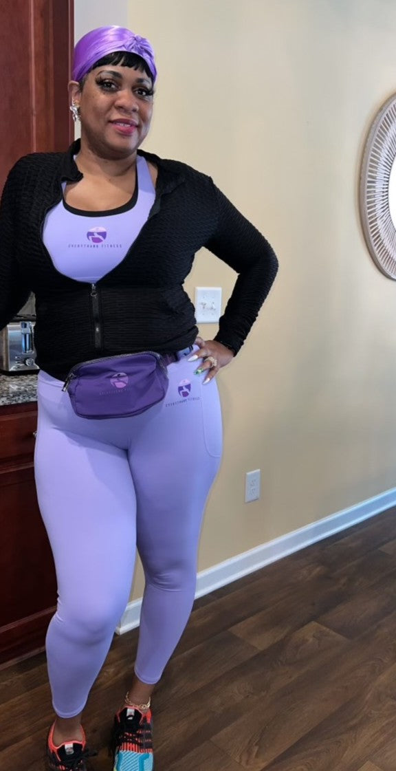 Everythang Fitness Short Sleeve Two Piece Sportswear Set